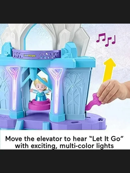 Fisher-Price Little People Disney Frozen Elsa's Enchanted Lights Palace.  - Picture 3 of 7